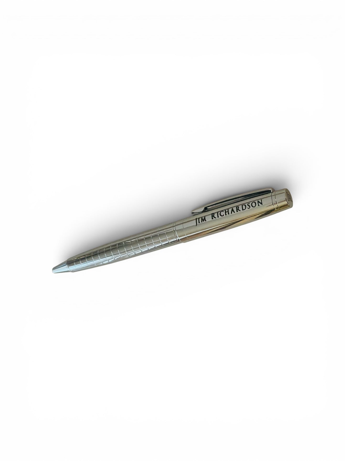 Personalized Silver & Gold plated Twist Pen – Engraved Gift, Chrome Barrel