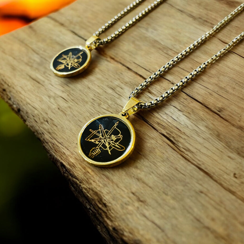 Armenian Dashnak Necklace with back personalization.