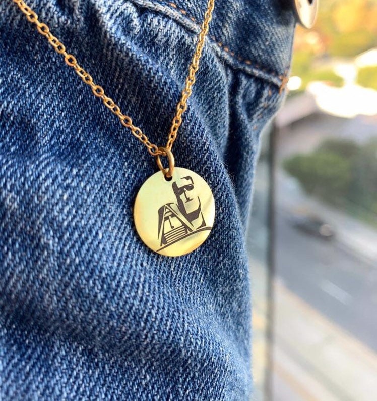 Tatik and Papik Gold Plated Necklace - Personalized Backside