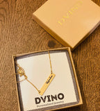 Gold Plated Armenian Name Necklace: Custom Handwriting Jewelry