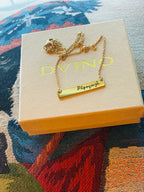 Gold Plated Armenian Name Necklace: Custom Handwriting Jewelry