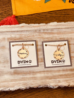 Rose Gold Pet ID Tag: Engraved Stainless Steel Flower Design