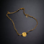 18K Gold Plated Birth Flower Necklace: Personalized Birthday Gift