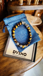 Personalized Engraved Men Tiger Eye Bracelet with Names with Clasp, Tiger eye  Kids Names Bracelet - Family Name Bracelet, valentines,