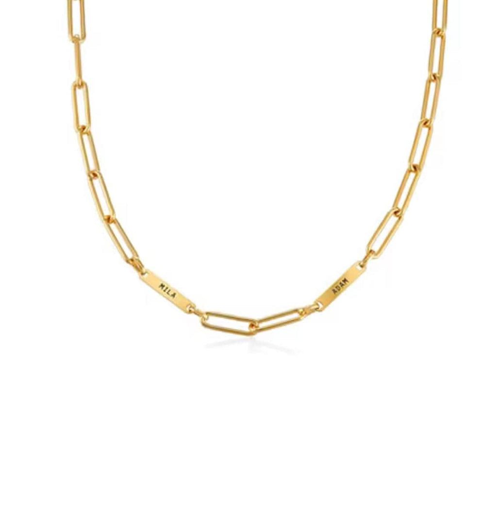Women’s  Chain with Name  Bars