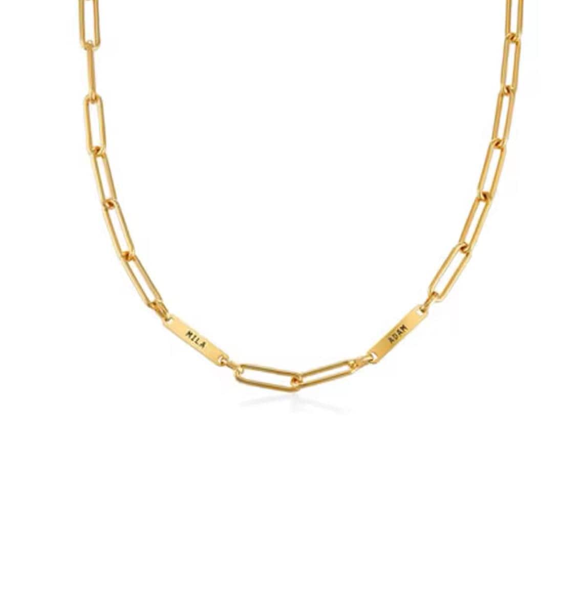 Women’s  Chain with Name  Bars