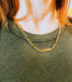 Women’s Figaro Chain with Name  Bars