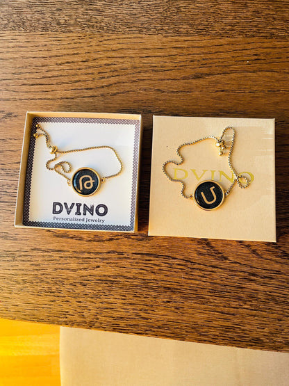 Armenian Initial Letter Bracelets & Engraved name on backside.