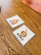 Rose Gold Pet ID Tag: Engraved Stainless Steel Flower Design