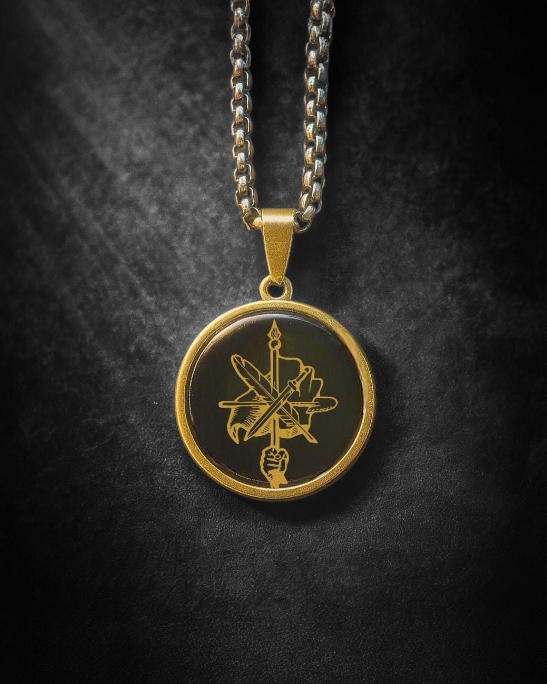 Armenian Dashnak Necklace with back personalization.