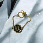 Women Armenian Classic Initial Letter Bracelets. (Waterproof)
