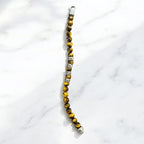 Personalized Engraved Men Tiger Eye Bracelet with Names with Clasp, Tiger eye  Kids Names Bracelet - Family Name Bracelet, valentines,