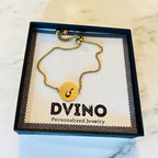 Women Persian Classic Initial Letter Bracelets. (Waterproof)