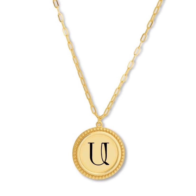 Armenian Modern Initial letter Necklaces.