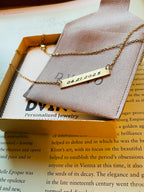 Handwriting Necklace: Gold Plated Custom Signature Jewelry