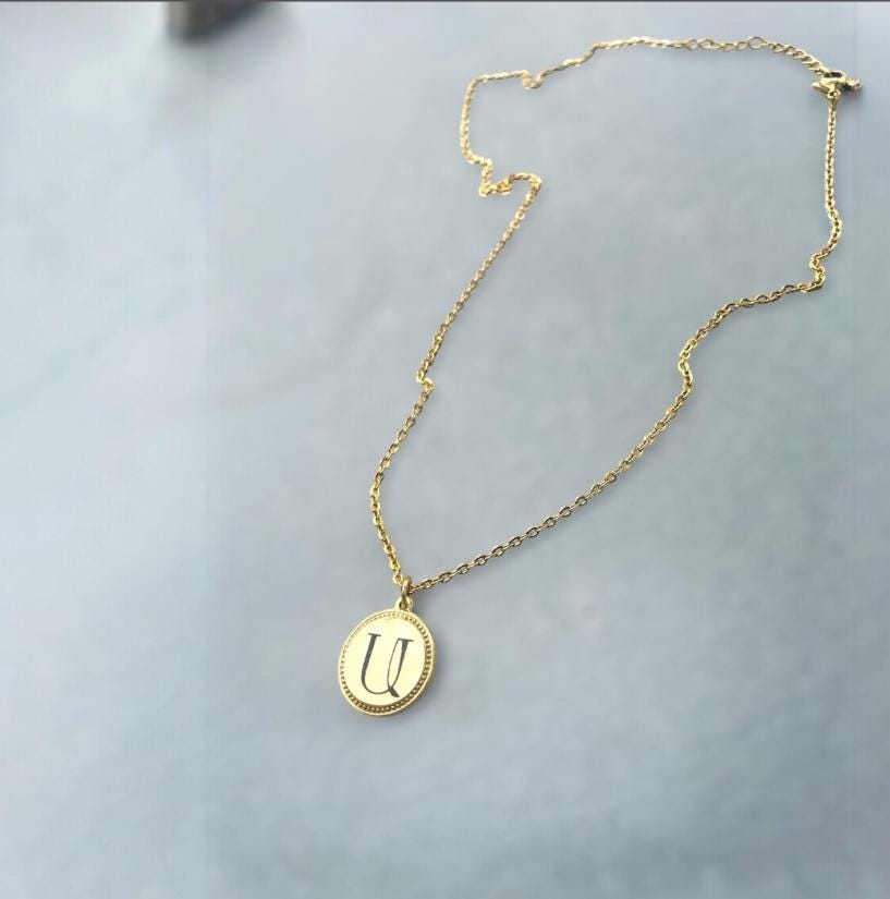 Armenian Modern Initial letter Necklaces.